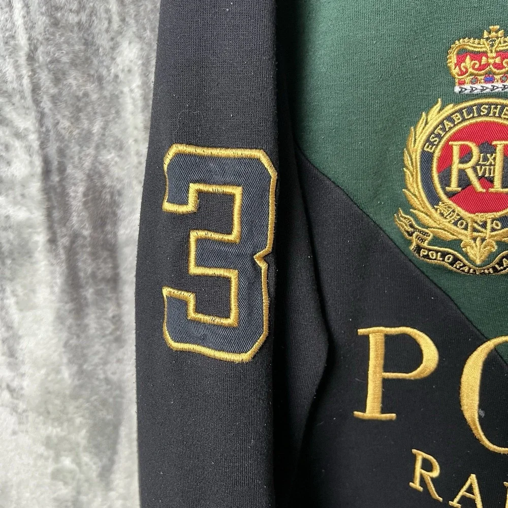 Polo Ralph Lauren Embroidered Crest Big Pony Crewneck Sweatshirt Men's L